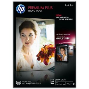 HP CR673A Premium Plus Semi-Gloss Photo Paper, fotópapírok, polofényes, fehér, A4, 300 g/m2, 20 ks