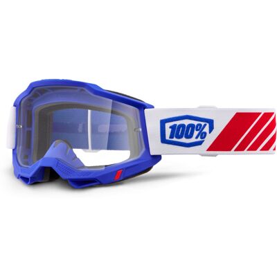 Motocross szemüveg 100% Accuri 2 Kolby kék, átlátszó plexi Motocross szemüveg 100% Accuri 2 Kolby kék, átlátszó plexi