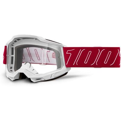 Motocross szemüveg 100% Accuri 2 Redline piros, átlátszó plexi Motocross szemüveg 100% Accuri 2 Redline piros, átlátszó plexi