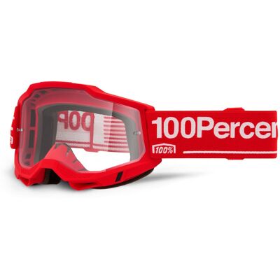 Motocross szemüveg 100% Accuri 2 Wolg piros, átlátszó plexi Motocross szemüveg 100% Accuri 2 Wolg piros, átlátszó plexi