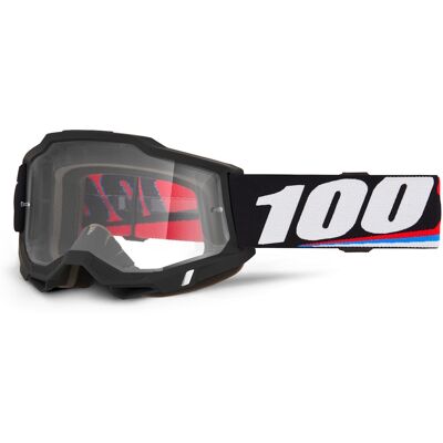Motocross szemüveg 100% Accuri 2 Magnus fekete, átlátszó plexi Motocross szemüveg 100% Accuri 2 Magnus fekete, átlátszó plexi