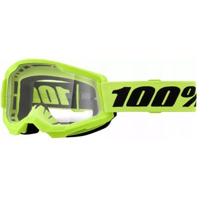 Motocross szemüveg 100% Strata Mini Yellow sárga, átlátszó plexi Motocross szemüveg 100% Strata Mini Yellow sárga, átlátszó plexi