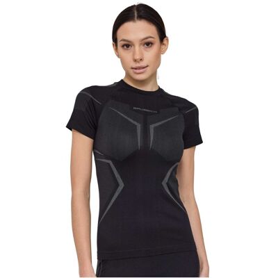 Női funkcionális rövid ujjú póló Brubeck Dry SS1465W, kiváló hőszabályozás, optimális izzadságelvezetés Fekete / / Grafit L Női funkcionális rövid ujjú póló Brubeck Dry SS1465W, kiváló hőszabályozás, optimális izzadságelvezetés Fekete / / Grafit L