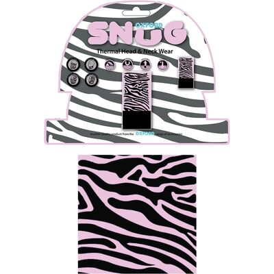 Univerzális multifunkcionális kendő Oxford Snug pink zebra Univerzális multifunkcionális kendő Oxford Snug pink zebra