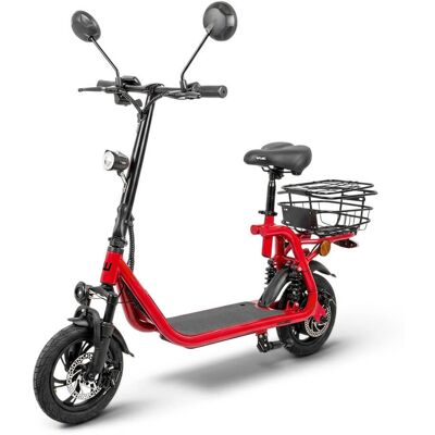 Elektromos roller W-TEC Billar III 500W 12", összecsukható kialakítás, 30 km-es hatótávolság, jóváhagyással rendelkező hátsó világítás piros Elektromos roller W-TEC Billar III 500W 12", összecsukható kialakítás, 30 km-es hatótávolság, jóváhagyással rendelkező hátsó világítás piros