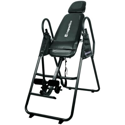 Gerincnyújtó pad inSPORTline Inverso, max 130kg, összecsukható, felhasználó 147-198cm, fém váz, párnázott, biztonságos fekete Gerincnyújtó pad inSPORTline Inverso, max 130kg, összecsukható, felhasználó 147-198cm, fém váz, párnázott, biztonságos fekete