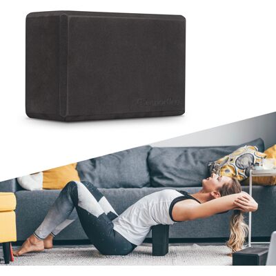 Jógatégla inSPORTline Bricky M, fekete, 22.5x15x10 cm, 118g, stabil, kényelmes, ellenálló, nyújtáshoz és jógához, anyaga EVA fekete Jógatégla inSPORTline Bricky M, fekete, 22.5x15x10 cm, 118g, stabil, kényelmes, ellenálló, nyújtáshoz és jógához, anyaga EVA fekete