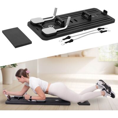 Pilates reformer inSPORTline Trancer Basic, csúszásmentes, összecsukható kialakítás, kivehető kijelző, állvány telefon számára fekete Pilates reformer inSPORTline Trancer Basic, csúszásmentes, összecsukható kialakítás, kivehető kijelző, állvány telefon számára fekete