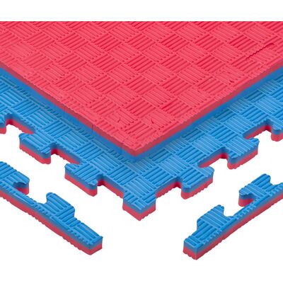 Puzzle tatami szőnyeg inSPORTline Sazegul 100x100x2 cm pirosas-kék, 5 csíkos minta Puzzle tatami szőnyeg inSPORTline Sazegul 100x100x2 cm pirosas-kék, 5 csíkos minta