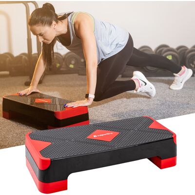 Aerobic step lépcső inSPORTline AS150 fekete-piros Aerobic step lépcső inSPORTline AS150 fekete-piros