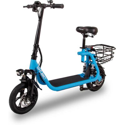 Elektromos roller W-TEC Billar III 500W 12", összecsukható kialakítás, 30 km-es hatótávolság, jóváhagyással rendelkező hátsó világítás kék Elektromos roller W-TEC Billar III 500W 12", összecsukható kialakítás, 30 km-es hatótávolság, jóváhagyással rendelkező hátsó világítás kék