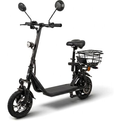 Elektromos roller W-TEC Billar III 500W 12", összecsukható kialakítás, 30 km-es hatótávolság, jóváhagyással rendelkező hátsó világítás fekete Elektromos roller W-TEC Billar III 500W 12", összecsukható kialakítás, 30 km-es hatótávolság, jóváhagyással rendelkező hátsó világítás fekete