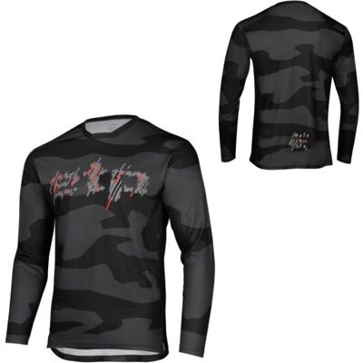Férfi hosszú ujjú kerékpáros felső Etape Rocky, laza sportos szabás, funkcionális anyag, fokozott izzadságelvezető hatékonyság fekete/piros M Férfi hosszú ujjú kerékpáros felső Etape Rocky, laza sportos szabás, funkcionális anyag, fokozott izzadságelvezető hatékonyság fekete/piros M