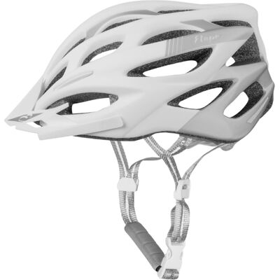 Bukósisak Etape Vesper, rovarháló, fényvisszaverő elemek, 23 szellőzőnyílás fehér/szürke matt L/XL (58-61) Bukósisak Etape Vesper, rovarháló, fényvisszaverő elemek, 23 szellőzőnyílás fehér/szürke matt L/XL (58-61)