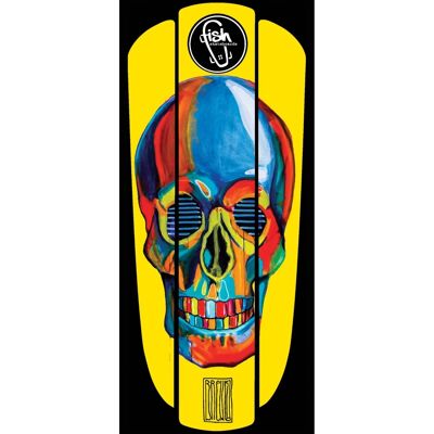 Matrica műanyag gördeszkára Fish Classic 22" Yellow Skull Matrica műanyag gördeszkára Fish Classic 22" Yellow Skull