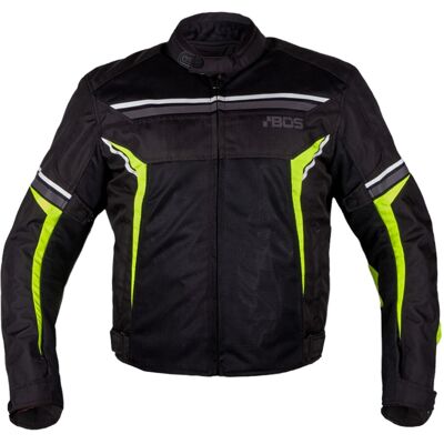 Motoros kabát BOS Laganas Fekete/Sárga 4XL Motoros kabát BOS Laganas Fekete/Sárga 4XL