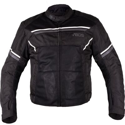 Motoros kabát BOS Laganas Teljes Fekete 4XL Motoros kabát BOS Laganas Teljes Fekete 4XL