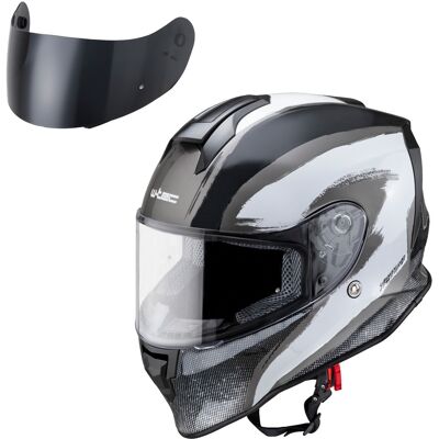 Motoros bukósisak W-TEC Integra Graphic fekete-fehér XL(61-62) Motoros bukósisak W-TEC Integra Graphic fekete-fehér XL(61-62)