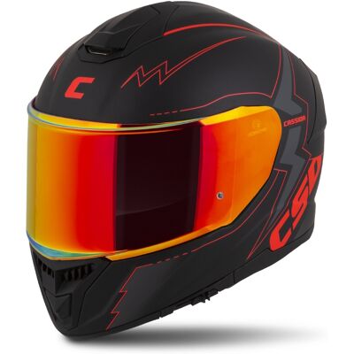 Motoros bukósisak Cassida Integral GT 2.1 Flash matt fekete/metál piros/sötét szürke, üvegszálas kompozit héj, SOS rendszer, ECE 22.06 típusjóváhagyás Motoros bukósisak Cassida Integral GT 2.1 Flash matt fekete/metál piros/sötét szürke, üvegszálas kompozit héj, SOS rendszer, ECE 22.06 típusjóváhagyás