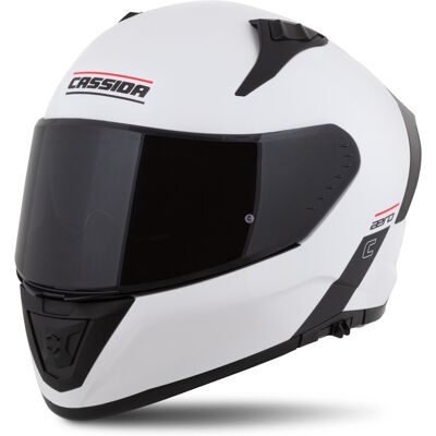 Motoros bukósisak Cassida Aero Solid fehér/fekete L(59-60) Motoros bukósisak Cassida Aero Solid fehér/fekete L(59-60)