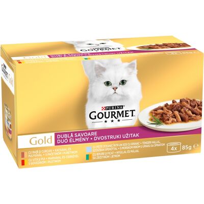 Gourmet Gold Duó élmény multipack 12 x (4 x 85 g) Gourmet Gold Duó élmény multipack 12 x (4 x 85 g)