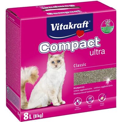Vitakraft Macskaalom - Compact Ultra, 8kg, Gombás, Szagsemlegesítő Vitakraft Macskaalom - Compact Ultra, 8kg, Gombás, Szagsemlegesítő