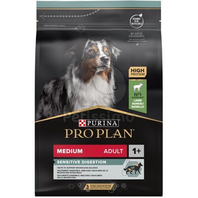 Pro Plan Medium Adult Sensitive Digestion - bárányban gazdag száraz kutyaeledel 14 kg + 2,5 kg ajándékba! Pro Plan Medium Adult Sensitive Digestion - bárányban gazdag száraz kutyaeledel 14 kg + 2,5 kg ajándékba!