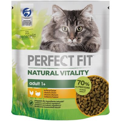 Perfect Fit Natural Vitality Adult 1+ macskaeledel csirkével és pulykával 650 g Perfect Fit Natural Vitality Adult 1+ macskaeledel csirkével és pulykával 650 g