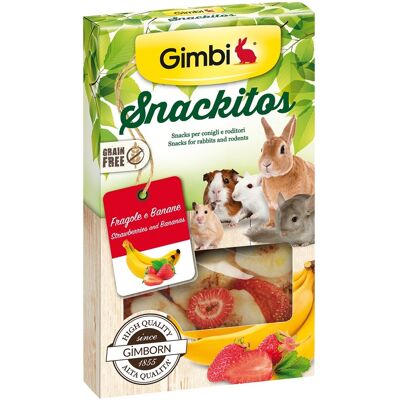 Gimborn Gimbi Snackitos eper és banán 60 g Gimborn Gimbi Snackitos eper és banán 60 g