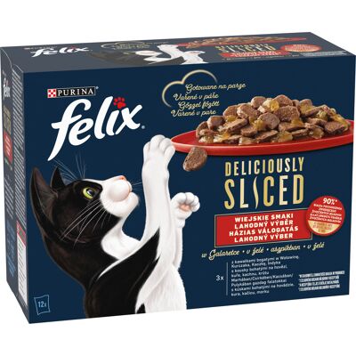 Felix Deliciously Sliced házias válogatás aszpikban 12 x 80 g Felix Deliciously Sliced házias válogatás aszpikban 12 x 80 g