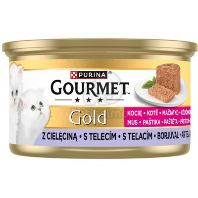 Gourmet Gold Kitten pástétom - borjú 12 x 85 g Gourmet Gold Kitten pástétom - borjú 12 x 85 g