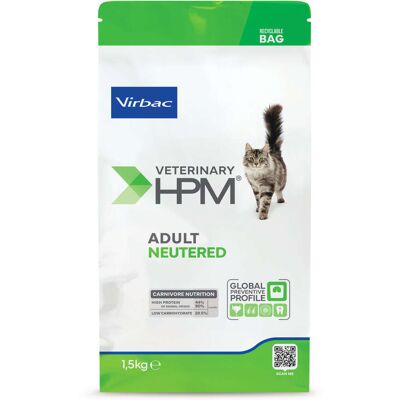 Virbac HPM Adult Neutered Cat száraztáp macskáknak 1,5 kg Virbac HPM Adult Neutered Cat száraztáp macskáknak 1,5 kg