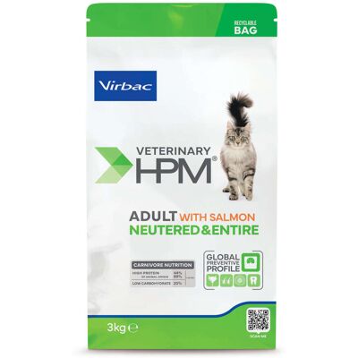 Virbac HPM Adult Neutered & Entire Cat with Salmon száraztáp macskáknak - lazaccal 3 kg Virbac HPM Adult Neutered & Entire Cat with Salmon száraztáp macskáknak - lazaccal 3 kg