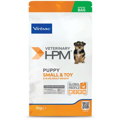 Virbac HPM Puppy Small & Toy Dog Dental száraztáp kutyáknak 3 kg Virbac HPM Puppy Small & Toy Dog Dental száraztáp kutyáknak 3 kg