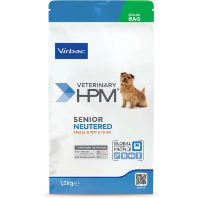 Virbac HPM Senior Neutered Dog Small & Toy Dental száraztáp kutyáknak 1,5 kg Virbac HPM Senior Neutered Dog Small & Toy Dental száraztáp kutyáknak 1,5 kg