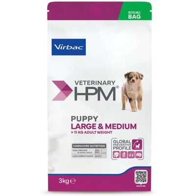 Virbac HPM Puppy Large & Medium Dog száraztáp kutyáknak 3 kg Virbac HPM Puppy Large & Medium Dog száraztáp kutyáknak 3 kg