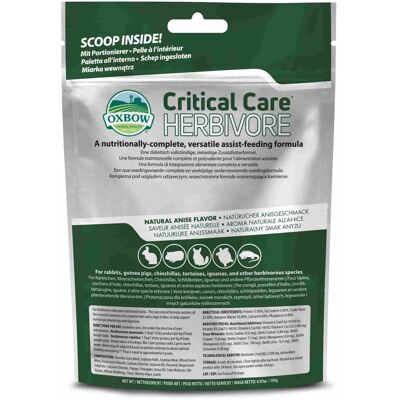 Oxbow Critical Care herbivoroknak - Édeskömény íz - 141g Oxbow Critical Care herbivoroknak - Édeskömény íz - 141g
