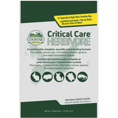 Oxbow Critical Care állatorvosi táp rágcsálóknak - ánizzsal 36 g Oxbow Critical Care állatorvosi táp rágcsálóknak - ánizzsal 36 g