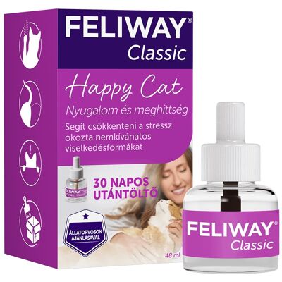 Feliway Classic Utántöltő - Macska feromon diffúzor 48ml Feliway Classic Utántöltő - Macska feromon diffúzor 48ml