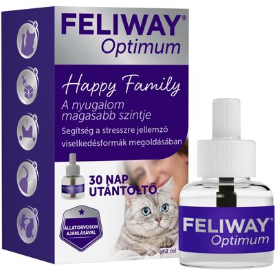 Feliway Optimum párologtató készülék és utántöltő 1 db utántöltő Feliway Optimum párologtató készülék és utántöltő 1 db utántöltő