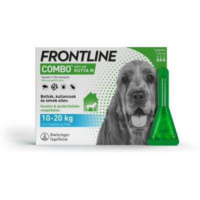 Frontline Combo Spot On kutyáknak 10-20kg - Bolha és kullancs elleni védelem Frontline Combo Spot On kutyáknak 10-20kg - Bolha és kullancs elleni védelem