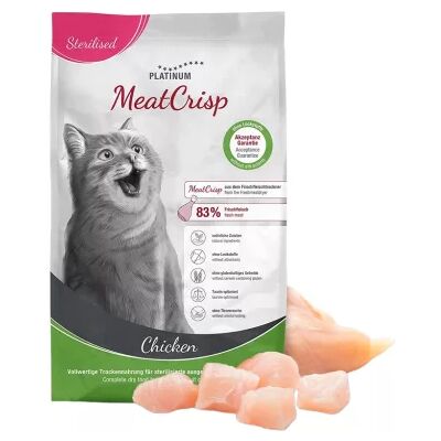 Platinum MeatCrisp Sterilised Chicken száraz macskatáp - csirke 3 kg Platinum MeatCrisp Sterilised Chicken száraz macskatáp - csirke 3 kg