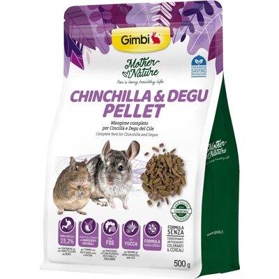 Gimborn Gimbi Mother Nature Chinchilla & Degu Pellet - állateledel csincsillák és deguk számára 500 g Gimborn Gimbi Mother Nature Chinchilla & Degu Pellet - állateledel csincsillák és deguk számára 500 g