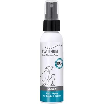 Platinum Oral Clean + Care Classic fogápoló spray kutyáknak és macskáknak 100 ml Platinum Oral Clean + Care Classic fogápoló spray kutyáknak és macskáknak 100 ml