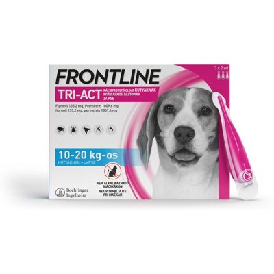 Frontline Tri-Act rácsepegtető oldat kutyáknak 10-20 kg Frontline Tri-Act rácsepegtető oldat kutyáknak 10-20 kg