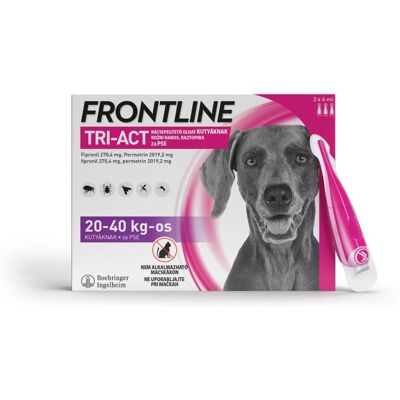Frontline Tri-Act rácsepegtető oldat kutyáknak 20-40 kg Frontline Tri-Act rácsepegtető oldat kutyáknak 20-40 kg