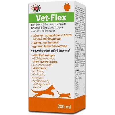 Vet-Flex étrend-kiegészítő az ízületekhez és porckopáshoz 200ml Vet-Flex étrend-kiegészítő az ízületekhez és porckopáshoz 200ml