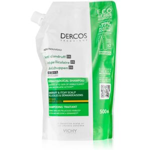 Vichy Dercos Anti-Dandruff korpásodás elleni sampon száraz hajra utántöltő 500 ml