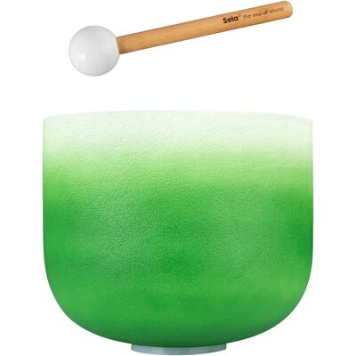 Sela Crystal Singing Bowl Chakra 11" Green Heart F Sela Crystal Singing Bowl Chakra 11" Green Heart F