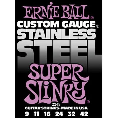 Ernie Ball 2248 Stainless Steel Super Slinky Ernie Ball 2248 Stainless Steel Super Slinky